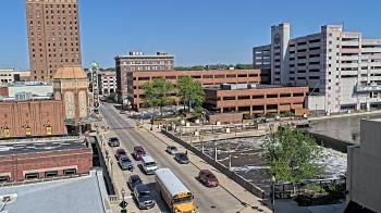 Weather camera view of City of Aurora IL.