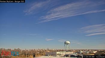 Weather camera view of Borger ISD.