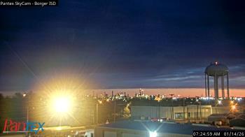 Weather camera view of Borger ISD.