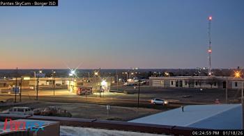Weather camera view of Borger ISD.