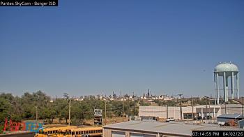Weather camera view of Borger ISD.