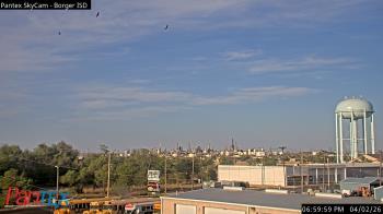 Weather camera view of Borger ISD.