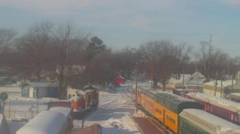 Weather camera view of Boone Scenic Valley Railroad.