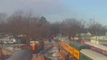 Weather camera view of Boone Scenic Valley Railroad.