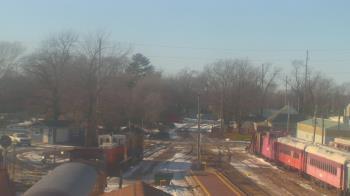 Weather camera view of Boone Scenic Valley Railroad.