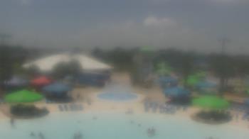 Weather camera view of Pirates Bay Water Park.