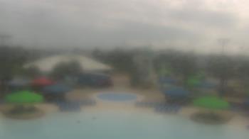 Weather camera view of Pirates Bay Water Park.