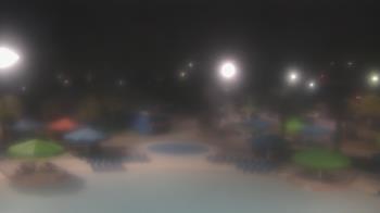 Weather camera view of Pirates Bay Water Park.