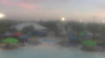 Weather camera view of Pirates Bay Water Park.
