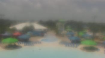 Weather camera view of Pirates Bay Water Park.