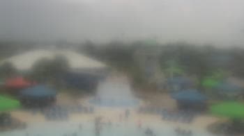 Weather camera view of Pirates Bay Water Park.