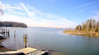 Weather camera view of Mallows Bay.