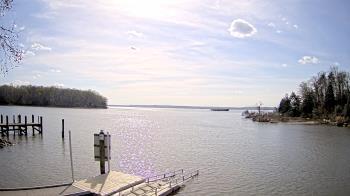 Weather camera view of Mallows Bay.