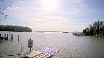 Weather camera view of Mallows Bay.