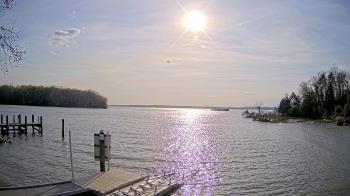 Weather camera view of Mallows Bay.