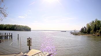 Weather camera view of Mallows Bay.