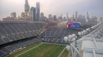 Weather camera view of Soldier Field.