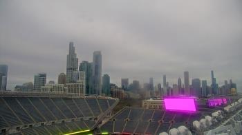 Weather camera view of Soldier Field.