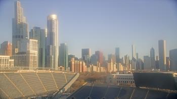 Weather camera view of Soldier Field.