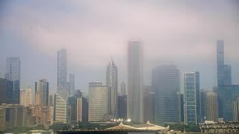 Weather camera view of Soldier Field.