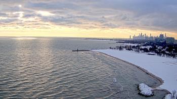 Weather camera view of Edgewater Beach.