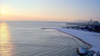 Weather camera view of Edgewater Beach.