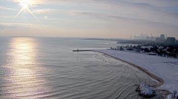 Weather camera view of Edgewater Beach.