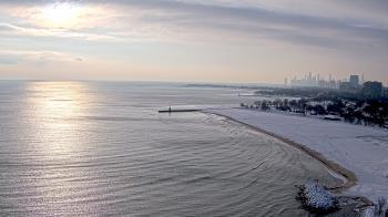 Weather camera view of Edgewater Beach.