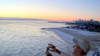 Weather camera view of Edgewater Beach.