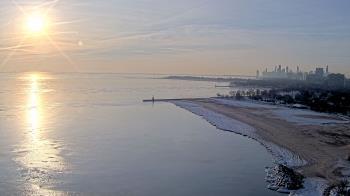 Weather camera view of Edgewater Beach.
