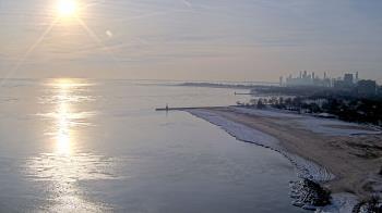 Weather camera view of Edgewater Beach.