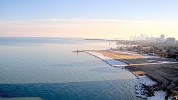 Weather camera view of Edgewater Beach.