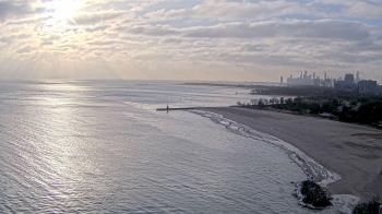 Weather camera view of Edgewater Beach.