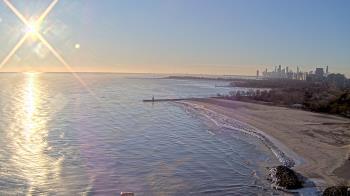 Weather camera view of Edgewater Beach.