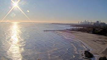 Weather camera view of Edgewater Beach.