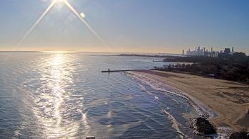 Weather camera view of Edgewater Beach.
