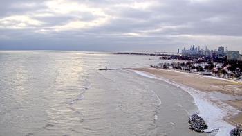 Weather camera view of Edgewater Beach.