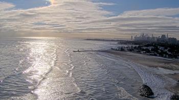 Weather camera view of Edgewater Beach.