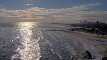 Weather camera view of Edgewater Beach.