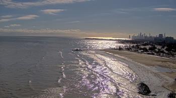 Weather camera view of Edgewater Beach.