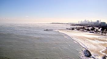 Weather camera view of Edgewater Beach.