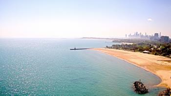 Weather camera view of Edgewater Beach.