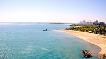 Weather camera view of Edgewater Beach.