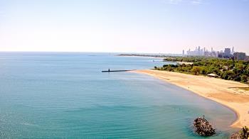 Weather camera view of Edgewater Beach.