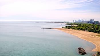 Weather camera view of Edgewater Beach.