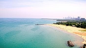 Weather camera view of Edgewater Beach.