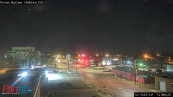 Weather camera view of Childress ISD.
