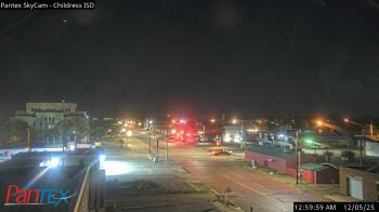 Weather camera view of Childress ISD.