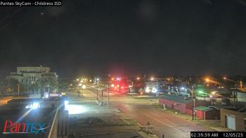 Weather camera view of Childress ISD.