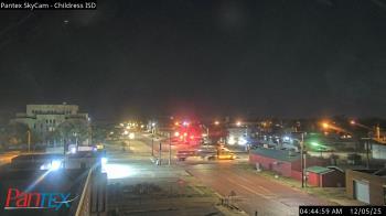 Weather camera view of Childress ISD.